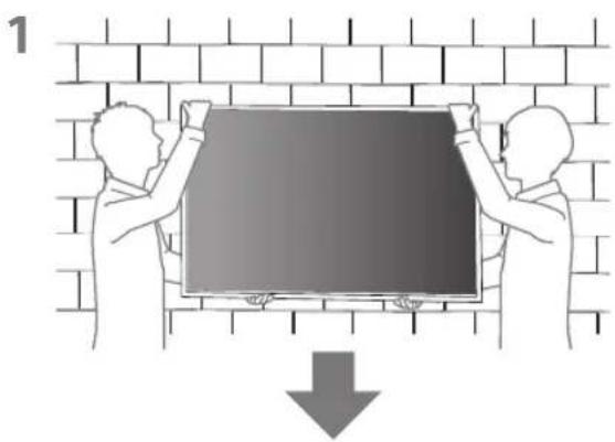 SONY XR77A80L - A tv-készülék felszerelése a falra - 2