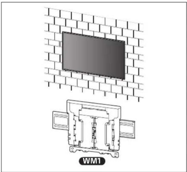 SONY XR77A80L - B Atașarea dispozitivului de montare pe perete la peretele dintr-o singură bucată de beton sau din mai multe plăci de beton - 1