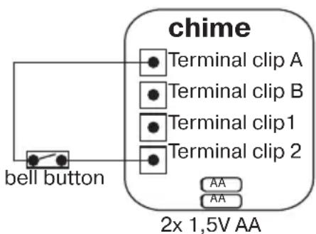 REV 880 - Connection to a transformer 8V\~/1A or battery operation - 4