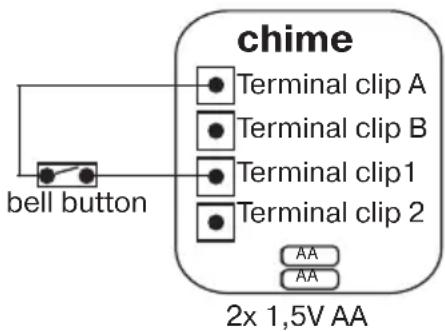 REV 880 - Connection to a transformer 8V\~/1A or battery operation - 3