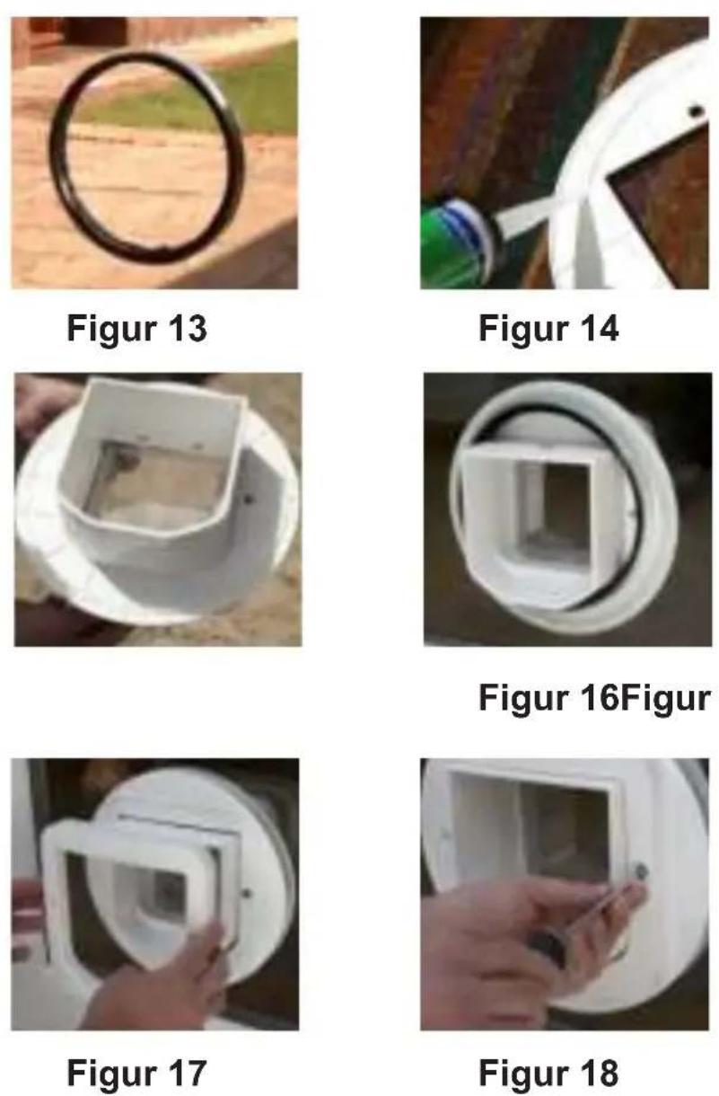 SureFlap Microchip Cat Flap - Montering i trædøre, plastdøre eller gipsvægge - 3