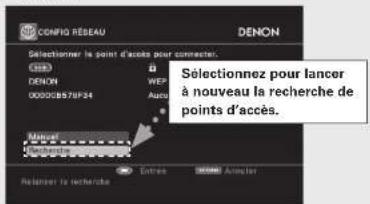 DENON AVPA1HDCI(A) - Réglages du LAN sans fil - 3