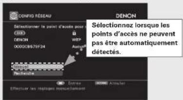 DENON AVPA1HDCI(A) - Réglages du LAN sans fil - 2