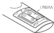 DENON AVPA1HDCI(A) - Insertion des piles - 3