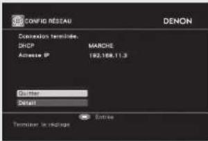 DENON AVPA1HDCI(A) - Réglages du LAN sans fil - 5
