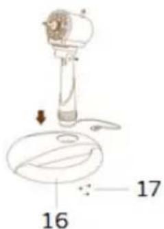Bimar VP431 - ASSEMBLAGE VENTILATEUR TABLE - 1