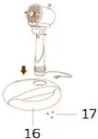 Bimar VP431 - TABLE FAN ASSEMBLY - 1
