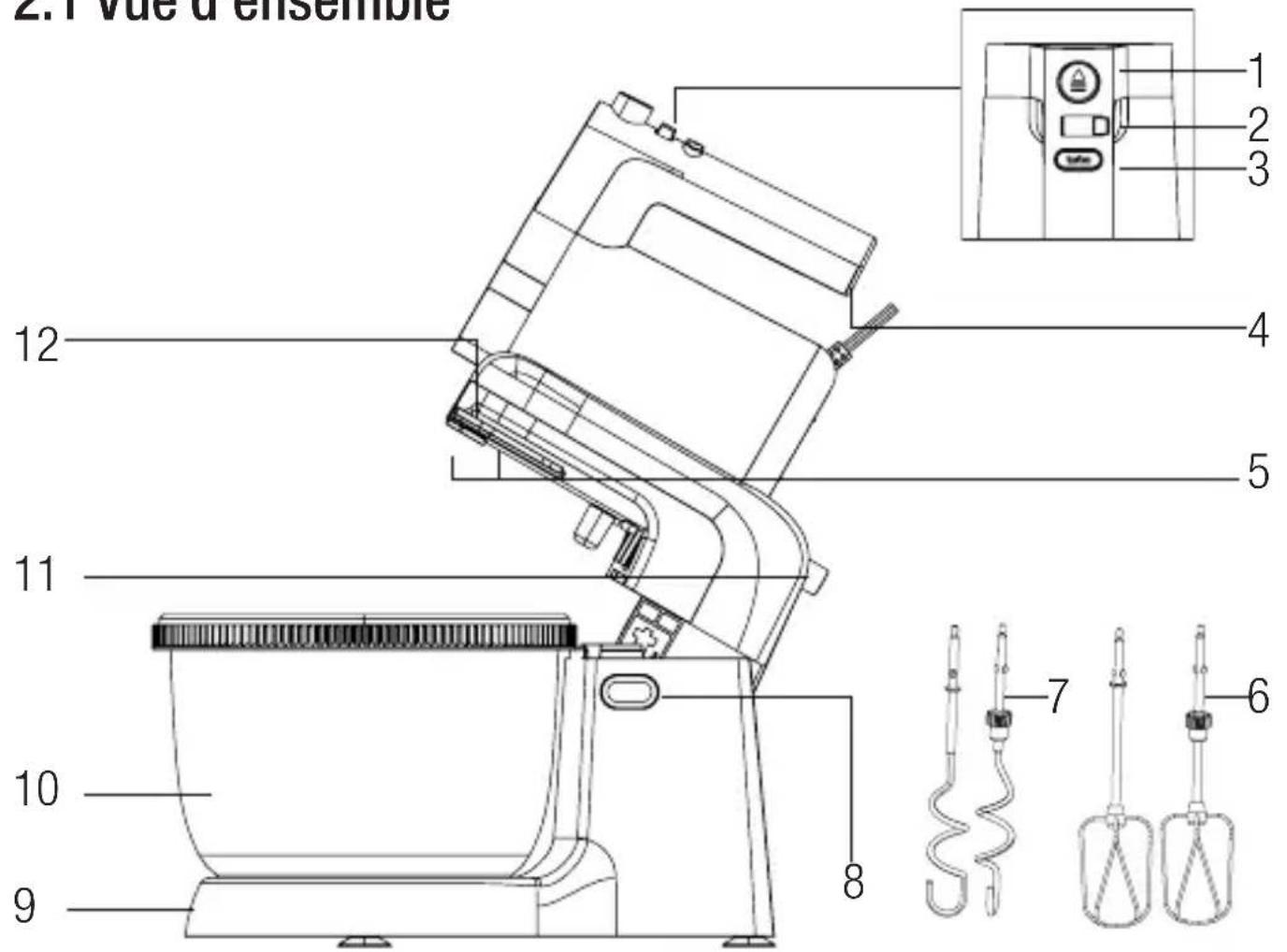 BEKO HMM 62444 W - Vue d'ensemble - 1