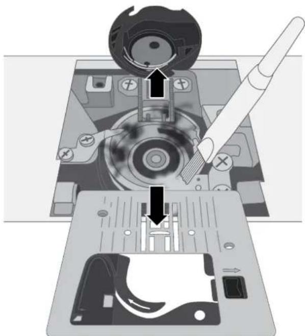 SINGER C7290Q - Cleaning under the Bobbin Area - 2
