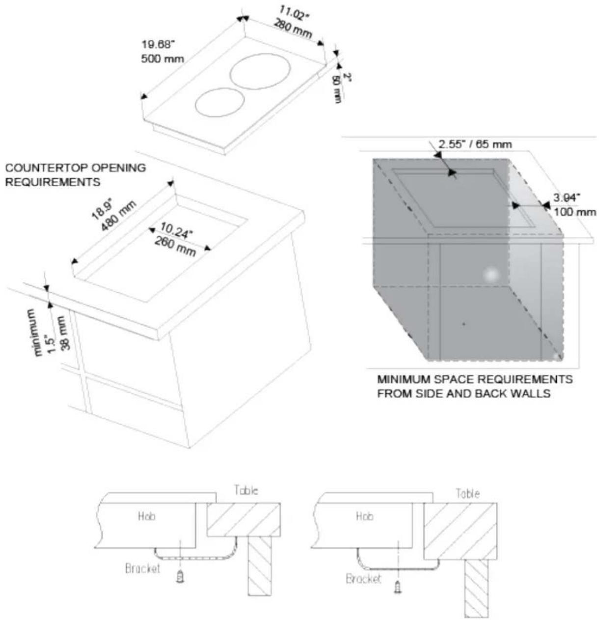 Avanti BCT115J1BIS - INSTALLATION OF ELECTRIC COOKTOP - 1