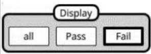 METRIX ScopiX IV OX9104 - Fonction PASS/FAIL, à partir de l'écran - 9