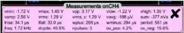METRIX ScopiX IV OX9104 - Mesures AUTOMATIQUES, à partir de l'écran - 2