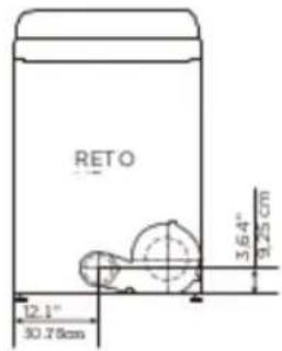 Avanti SGD67D0WG - Dimensions pour l'installation - 1