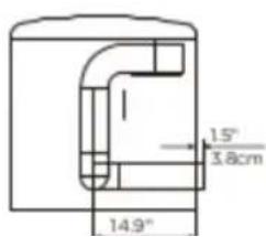 Avanti SGD67D0WG - Dimensions for installation - 2
