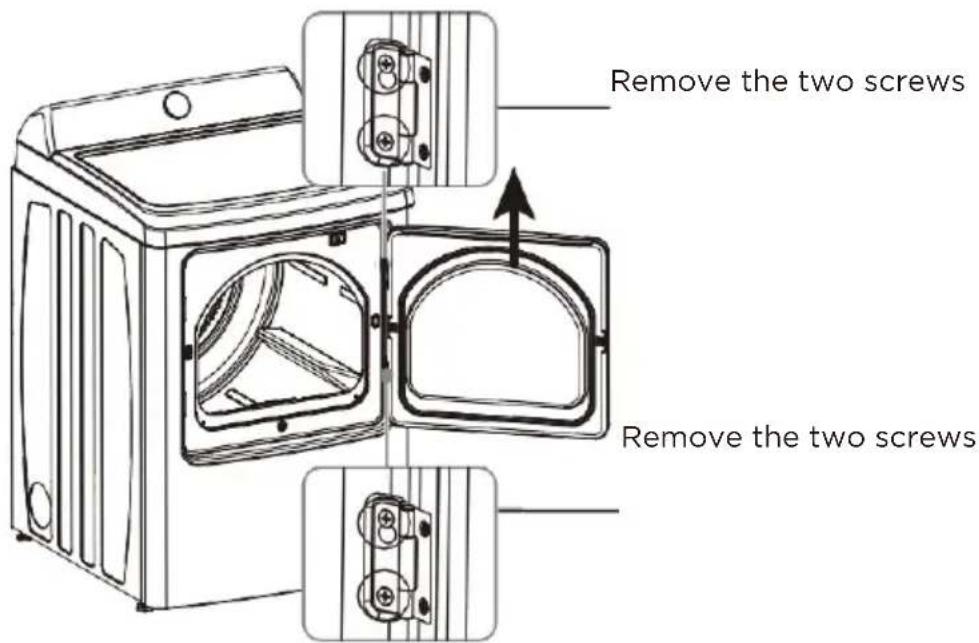 Avanti SGD67D0WG - DOOR REVERSAL PROCEDURE - 1