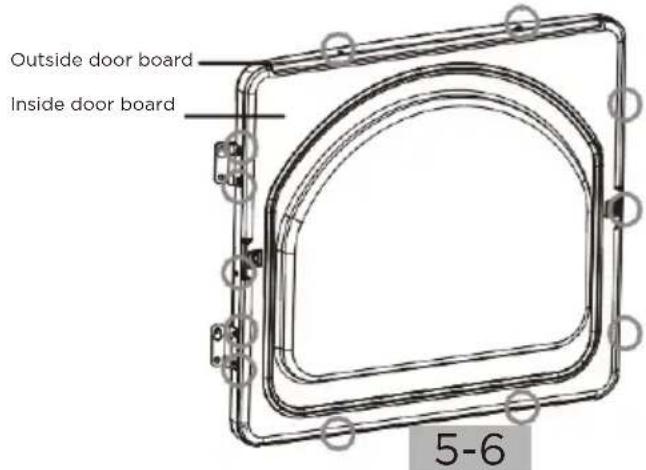 Avanti SGD67D0WG - DOOR REVERSAL PROCEDURE - 3