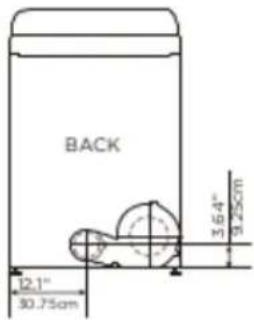 Avanti SGD67D0WG - Dimensions for installation - 1