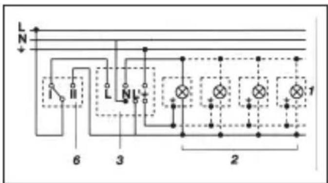 JUNG BM240S1A - Exemples de branchement - 4
