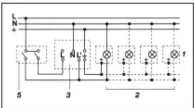 JUNG BM240S1A - Exemples de branchement - 3