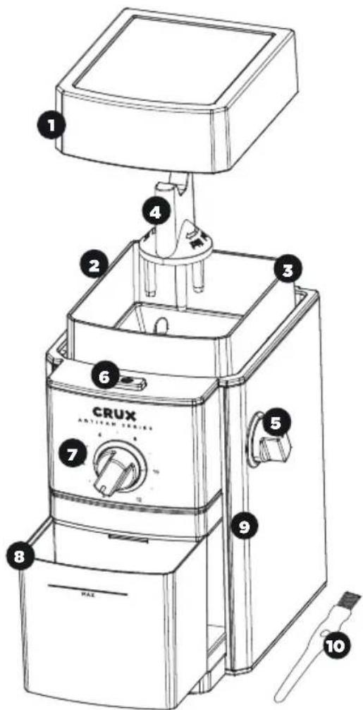 CRUX Artisan Series Burr Grinder - Figure 1 - 1