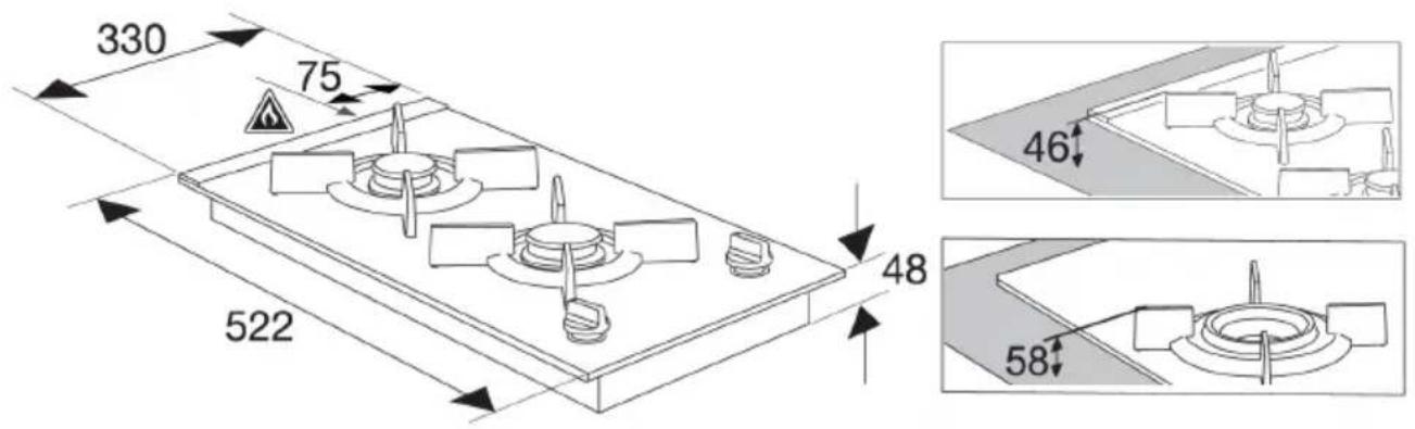 ASKO HG8313BGB1 - Dimensionsdel'appareil - 1