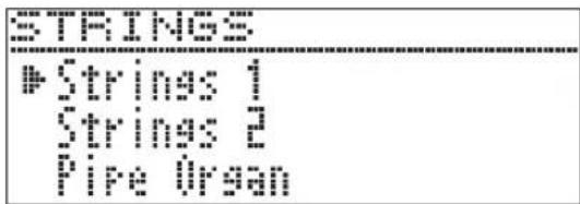 CASIO Celviano AP700 - Pour utiliser la liste de sonorités pour sélectionner une sonorité - 1