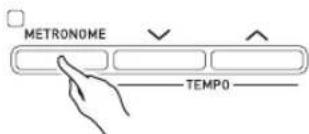 CASIO Celviano AP700 - Appuyez sur la touche 8 METRONOME jusqu'à ce que l'écran suivant apparaisse. - 1