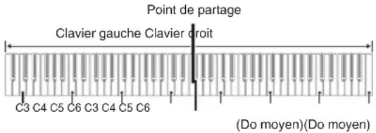 CASIO Celviano AP700 - Partage du clavier pour jouer à quatre mains - 1