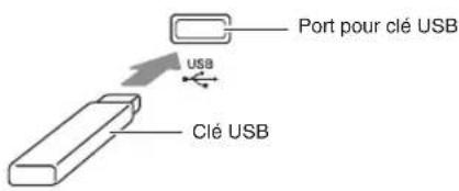 CASIO Celviano GP300 - ■Pour insérer une clé USB - 1