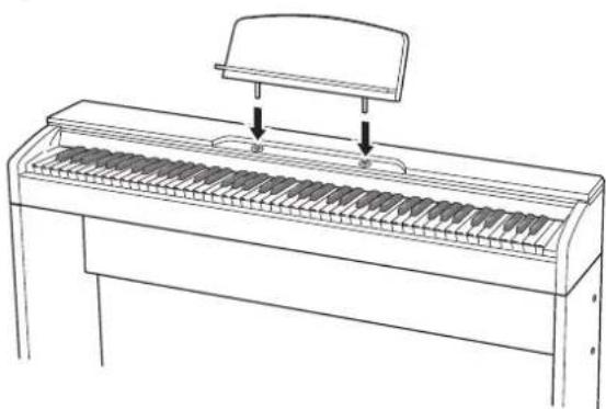 CASIO Privia PXA800BN - Installer le pupitre de musique - 1