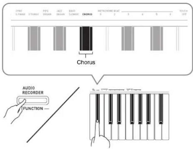 CASIO Privia PXA800BN - Pour appliquer du chorus à une sonorité - 1