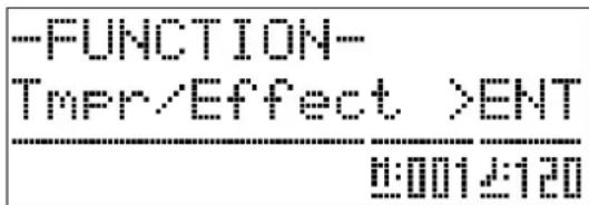 CASIO Celviano AP6BP - Utilisez les boutons 30 (>) et 29 (<) pour sélectionner l'écran Tmpr/Effect. - 1