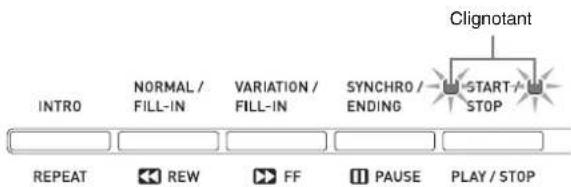 CASIO Celviano AP6BP - Appuyez sur le bouton ⑤ (SYNCHRO/ ENDING). - 1