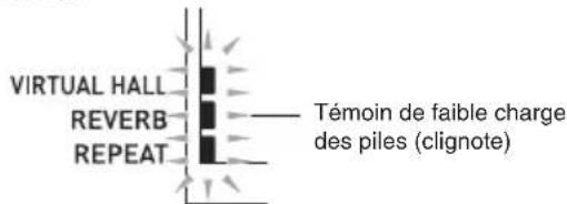 CASIO LK266 - ■Indication de piles faibles - 1