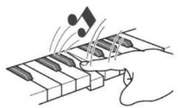 CASIO CDP135 - Changement de la sensibilité de la réponse au toucher du clavier (Sensibilité au toucher) - 1