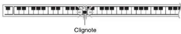 CASIO CDP235R - Jouez les notes sur le clavier en suivant les instructions qui apparaissent à l'écran ainsi que le guide vocal du doigté. - 1