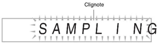 CASIO CDP235R - Spécification du démarrage manuel de l'échantillonnage - 1