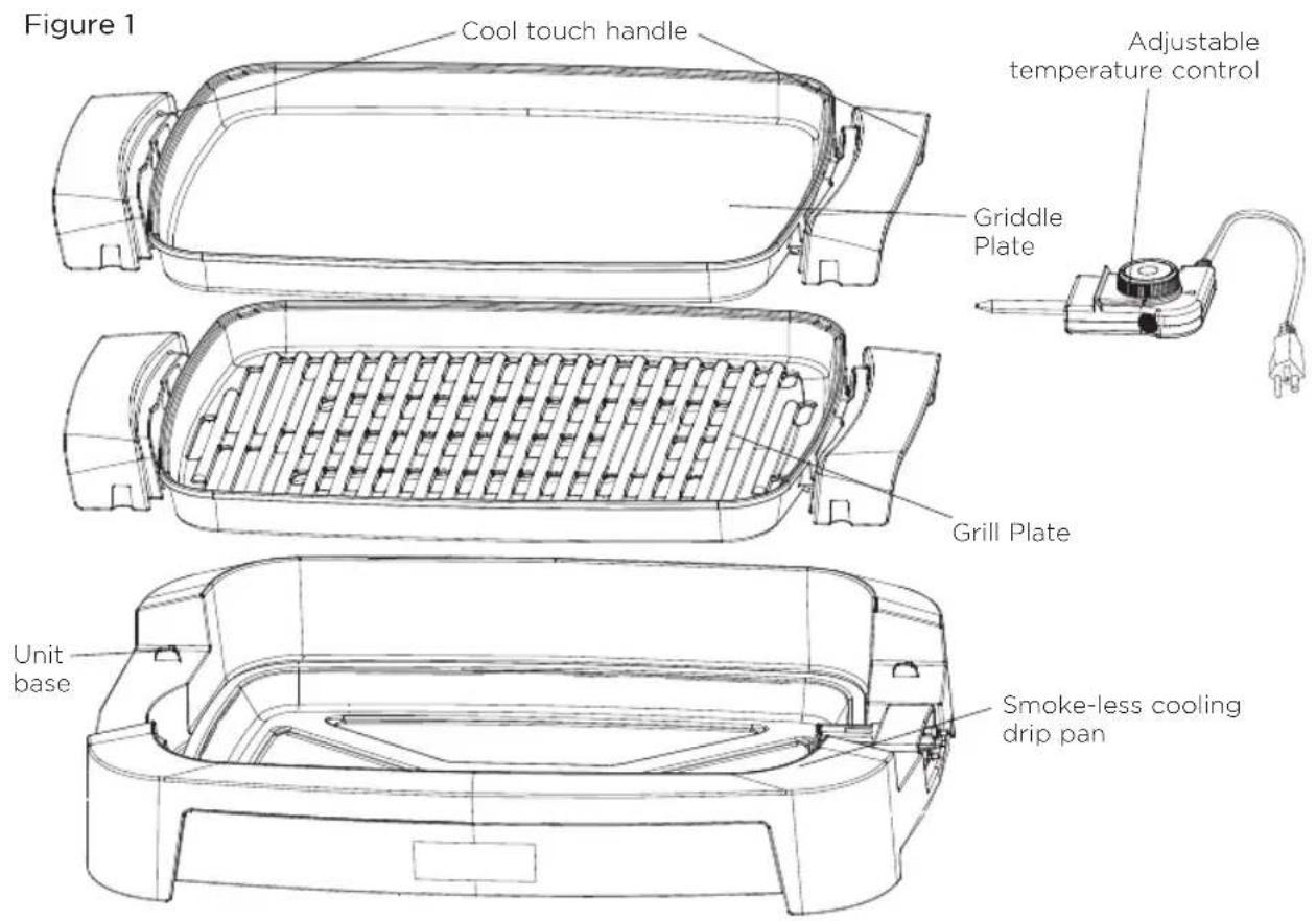 CRUX Artisan Series 12” x 16” Smokeless Grill & Griddle - GETTING TO KNOW YOUR 12" X 16" SMOKELESS GRILL &amp; GRIDDLE - 1