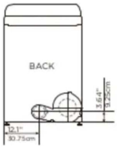 Avanti SED67D0W - Dimensions for installation - 1