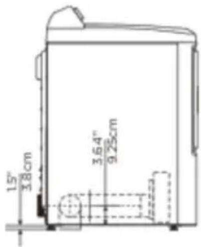 Avanti SED67D0W - Dimensions for installation - 5