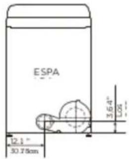 Avanti SED67D0W - Dimensiones de instalación - 1