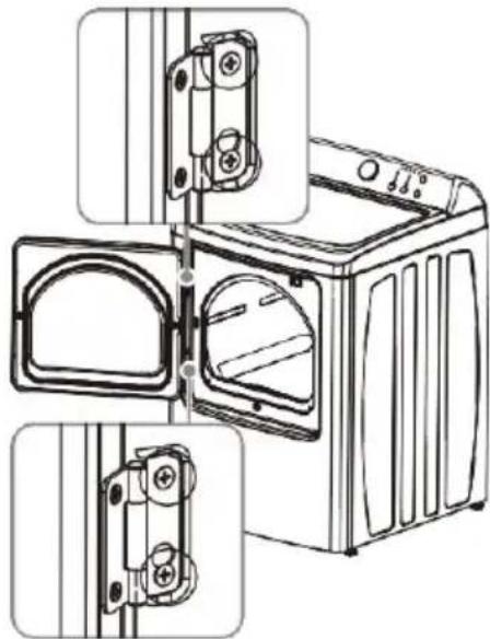 Avanti SED67D0W - DOOR REVERSAL PROCEDURE - 5