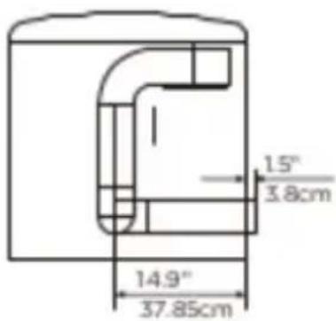 Avanti SED67D0W - Dimensions for installation - 2