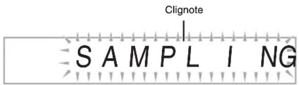 CASIO CDP240R - Spécification du démarrage manuel de l'échantillonnage - 1