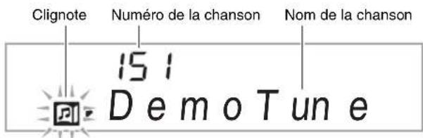 Clignote Numéro de la chanson Nom de la chanson 151 D e m o T u n e