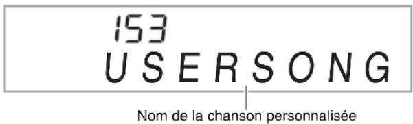 153 USERSONG Nom de la chanson personnalisée
