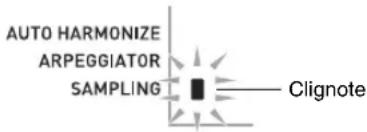 AUTO HARMONIZE ARPEGGIATOR SAMPLING Clignote