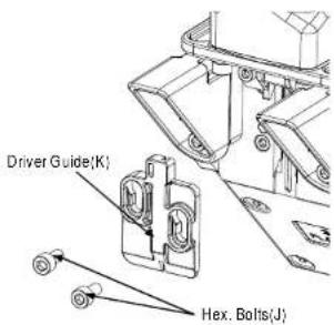 Driver Guide(K) Hex. Bolts(J)
