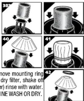 Shop-Vac 5985200 - WARNING – ALWAYS DISCONNECT THE PLUG FROM THE WALL OUTLET BEFORE REMOVING THE TANK COVER. - 1