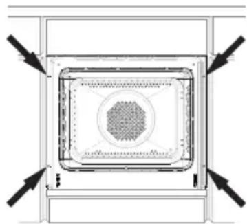 AMICA BOXI 955 000 SM - Einbau des Backofens: - 1